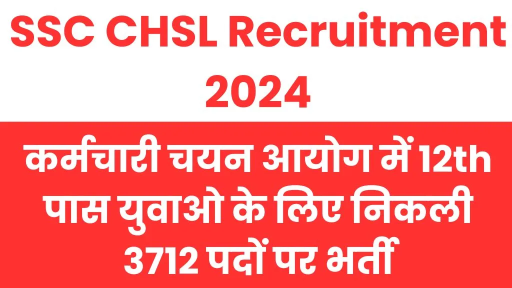 SSC CHSL Recruitment 2024