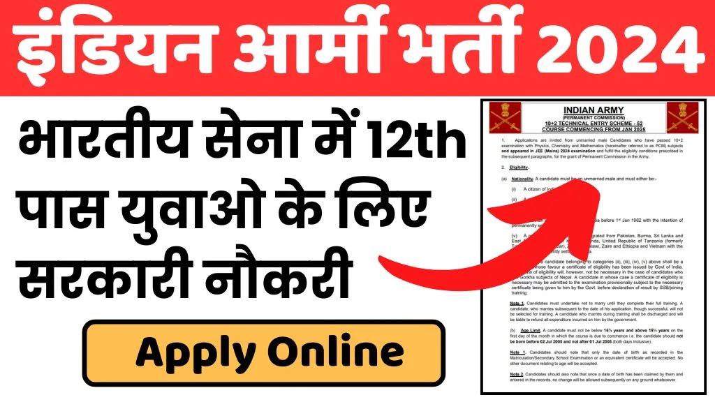 Army TES 52 Recruitment 2024