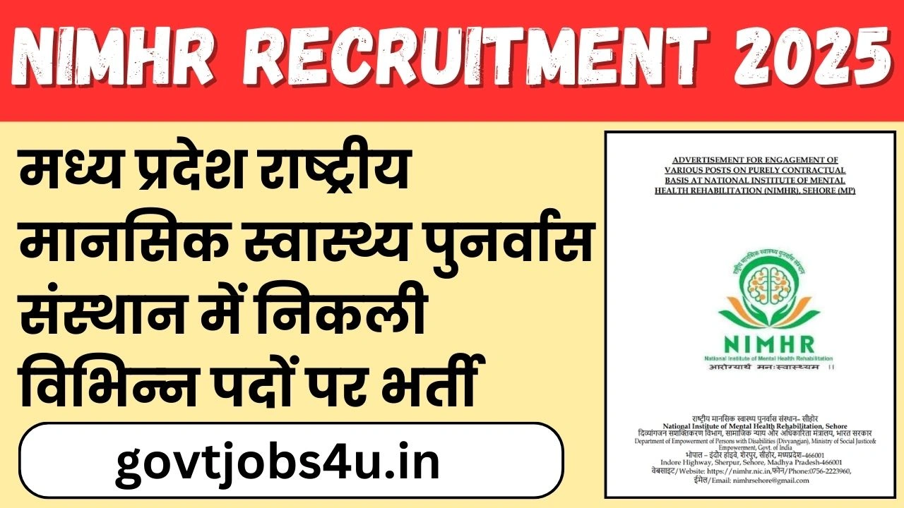 NIMHR Recruitment 2025