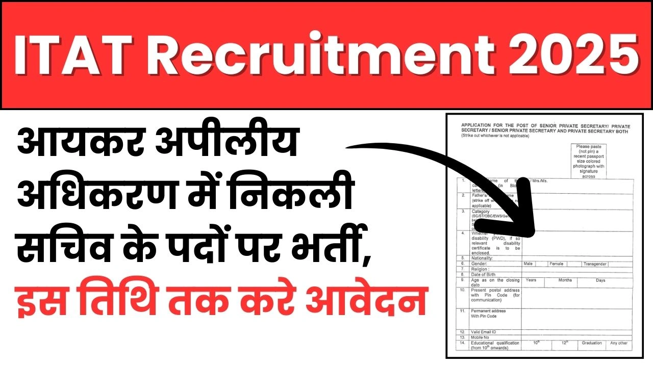 ITAT Recruitment 2025