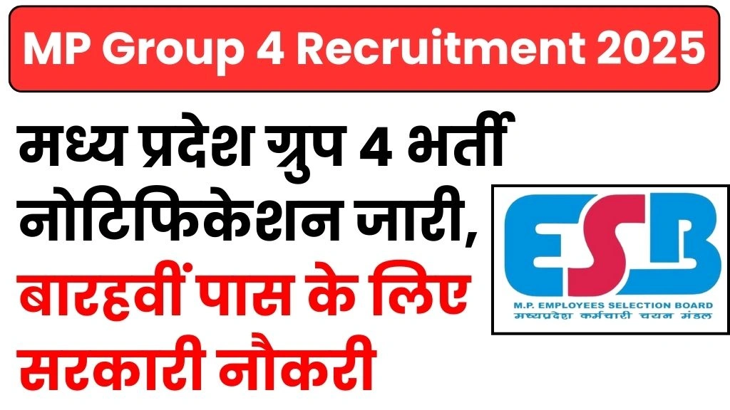 MP Group 4 Recruitment 2025