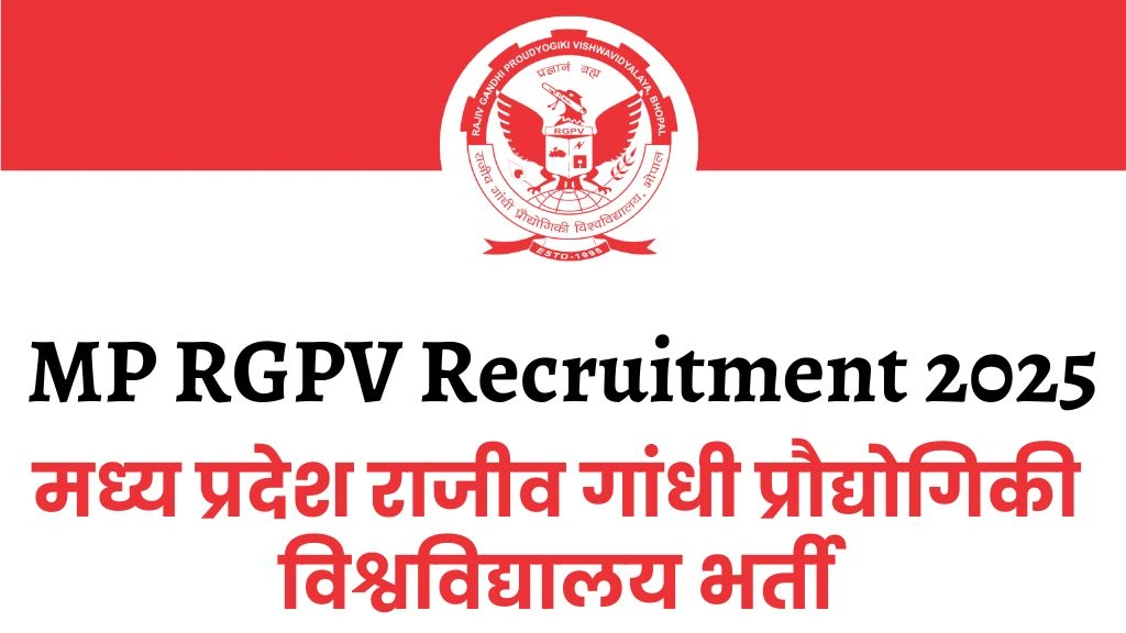 MP RGPV Recruitment 2025