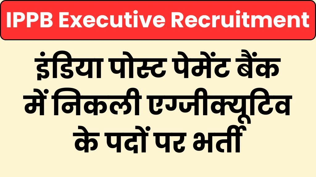 IPPB Executive Recruitment 2025
