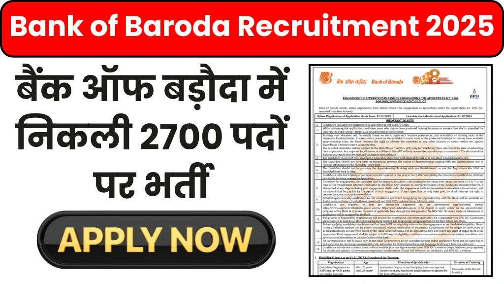 Bank of Baroda Recruitment 2025