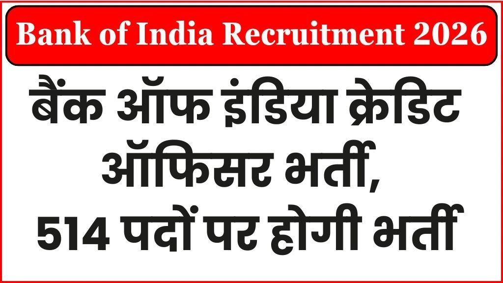 Bank of India Recruitment 2026