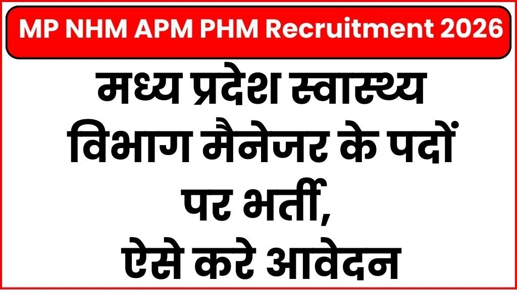 MP NHM APM PHM Recruitment 2026