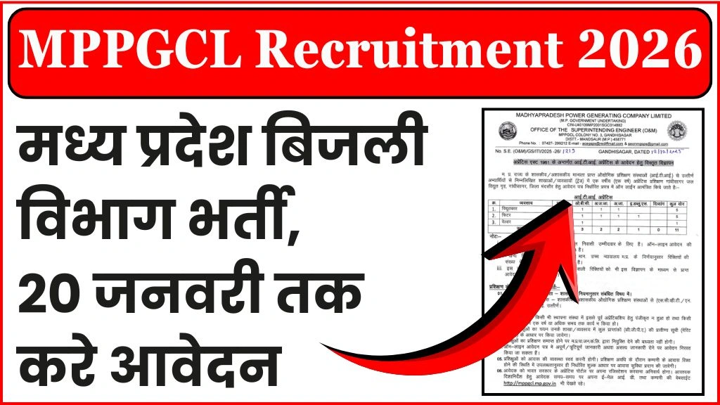 MPPGCL Recruitment 2026