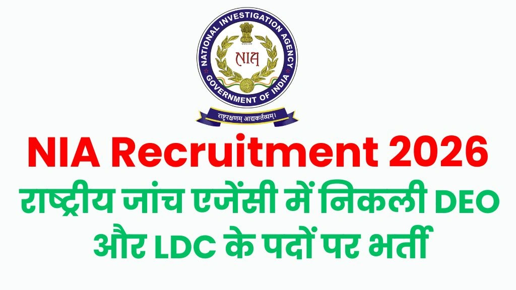 NIA Recruitment 2026