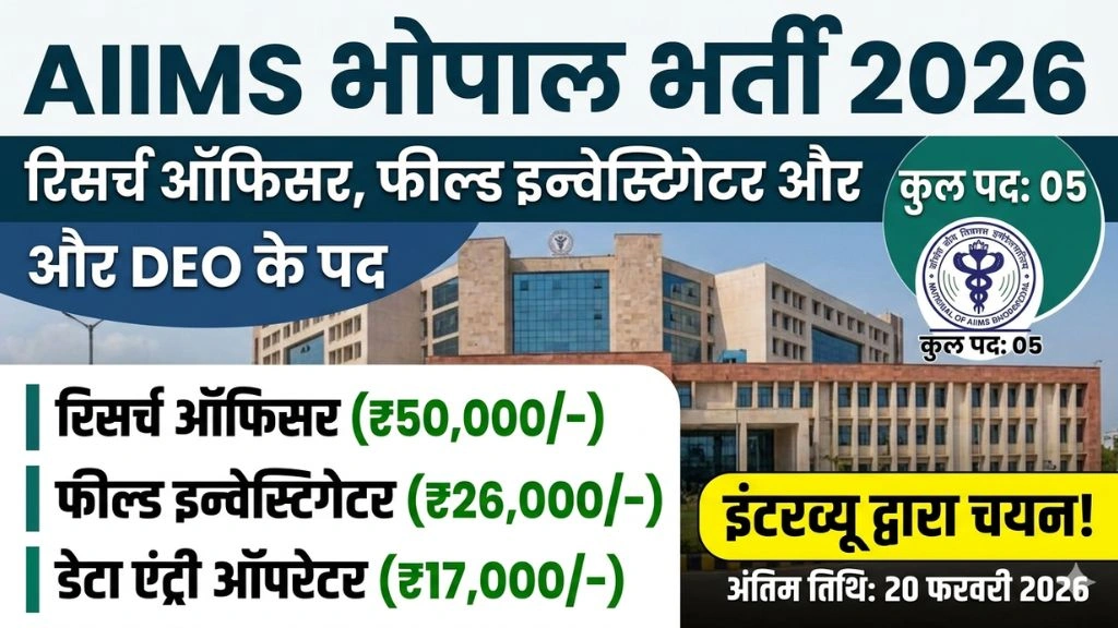 AIIMS Bhopal Recruitment 2026