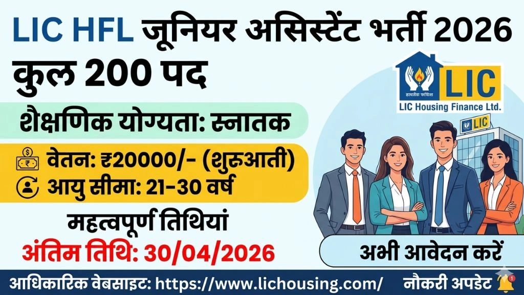 LIC HFL Junior Assistant Recruitment 2026