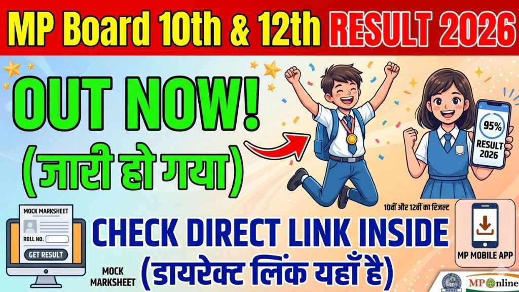 MP Board 10th 12th Result 2026
