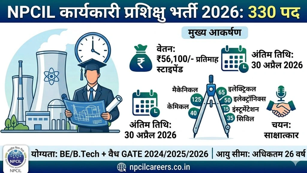 NPCIL Executive Trainee Recruitment 2026