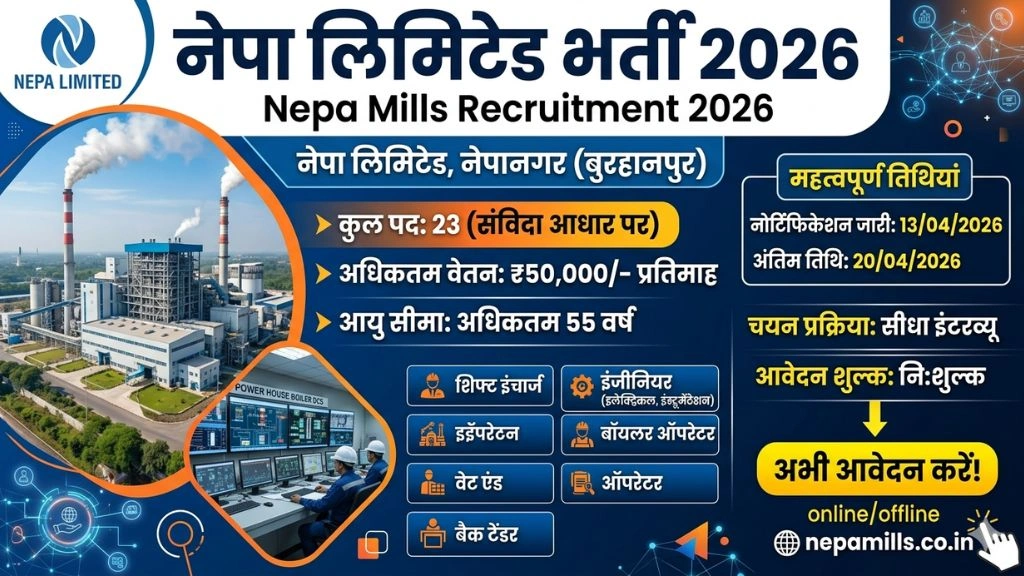 Nepa Limited Recruitment 2026