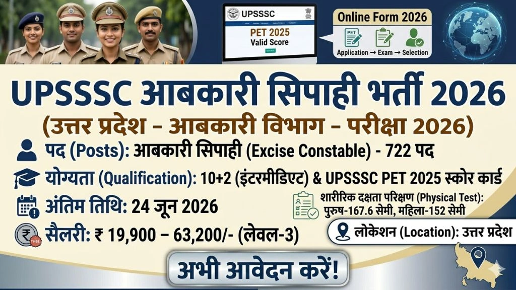 UPSSSC Excise Constable Recruitment 2026