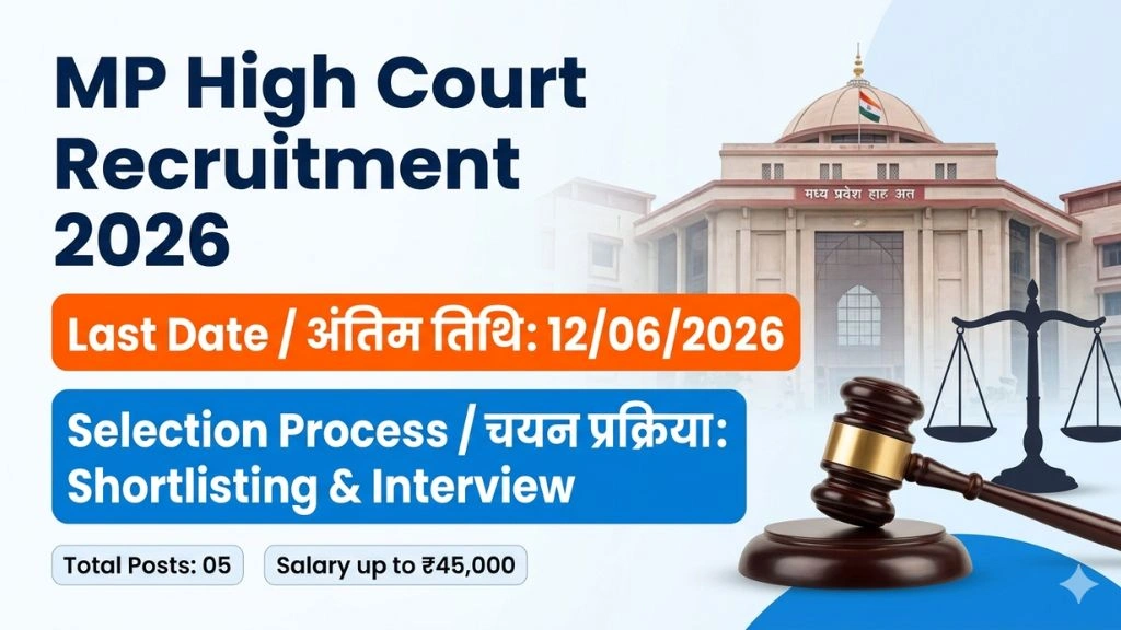 MP High Court Recruitment 2026