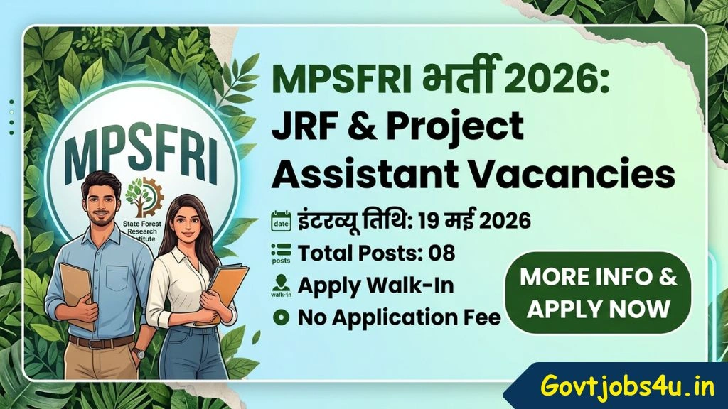MPSFRI Recruitment 2026