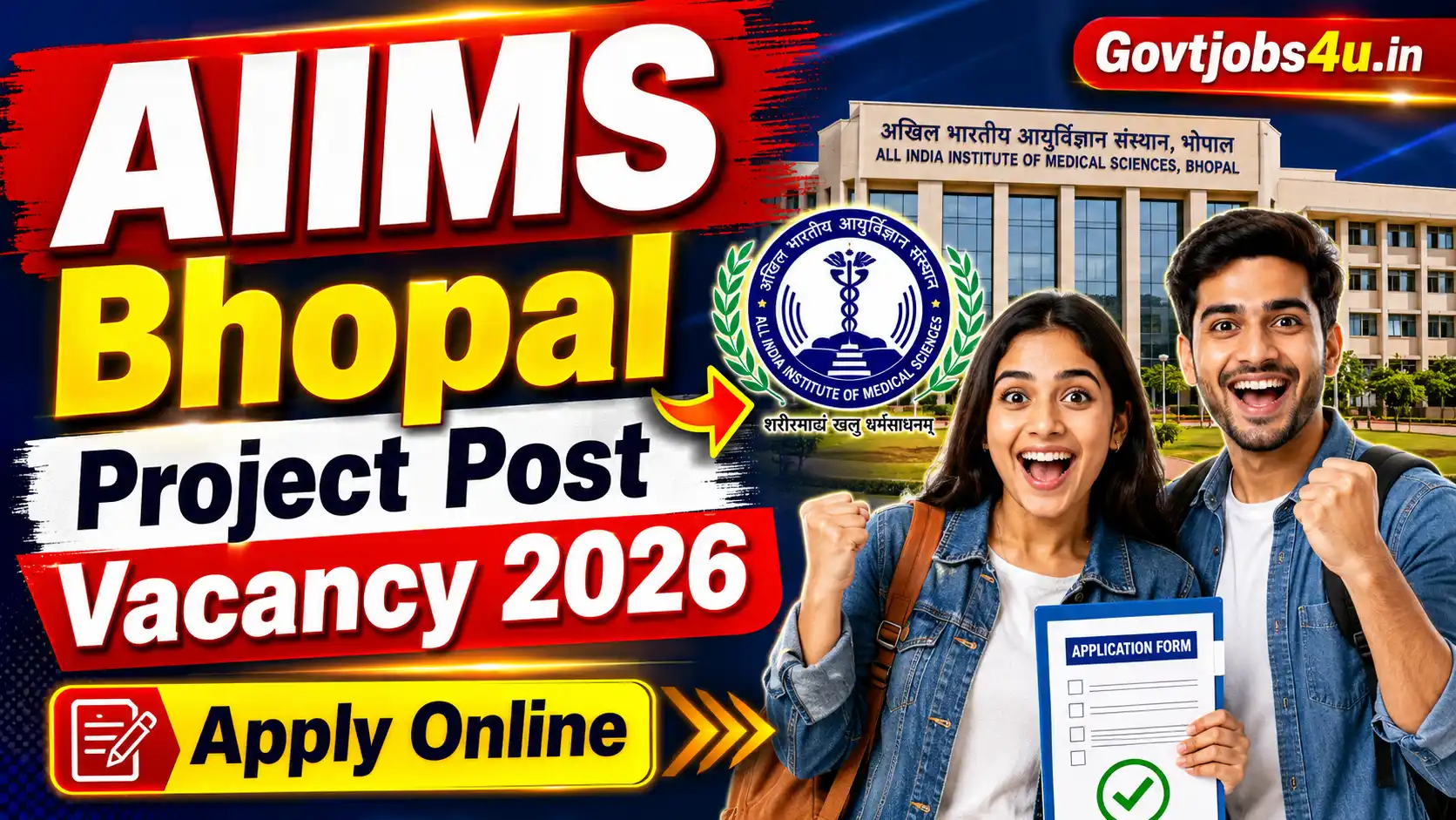 AIIMS Bhopal Project Post Vacancy 2026