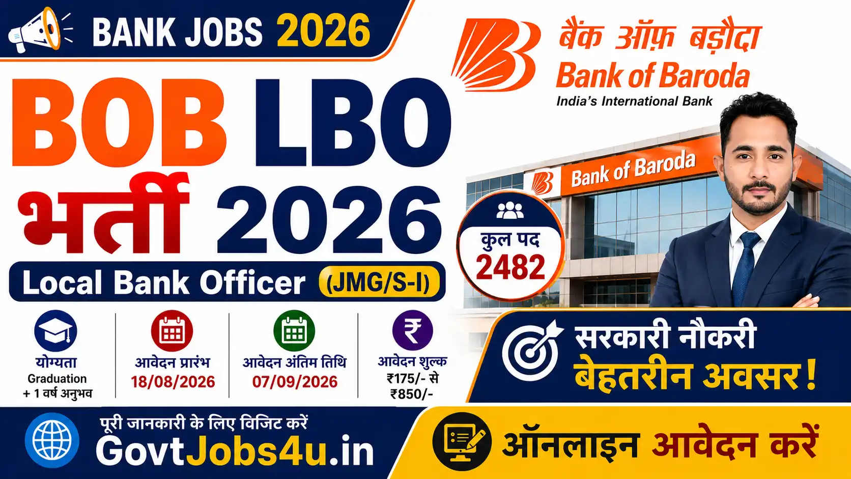 Bank of Baroda LBO Vacancy 2026