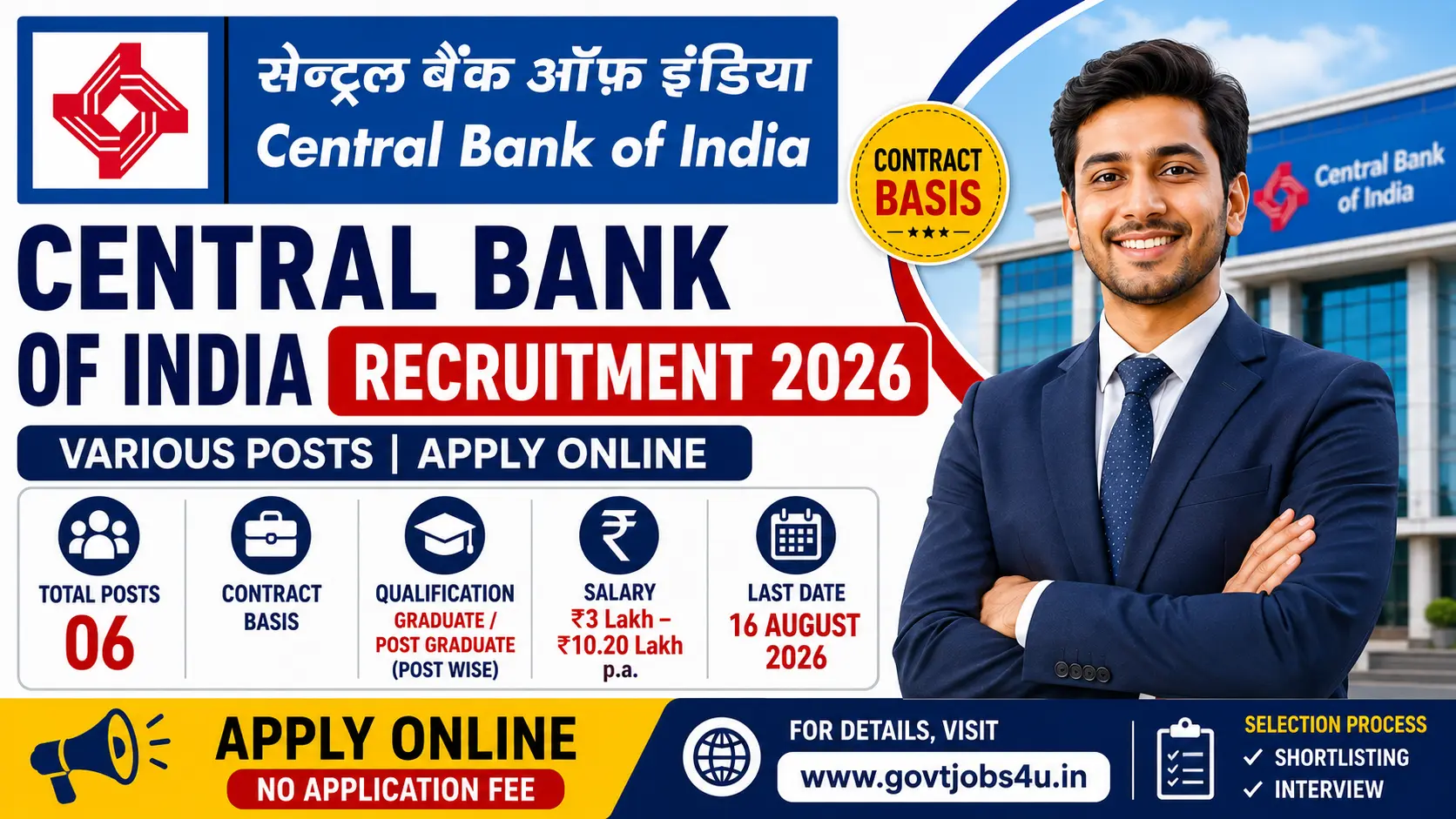 Central Bank of India Recruitment 2026