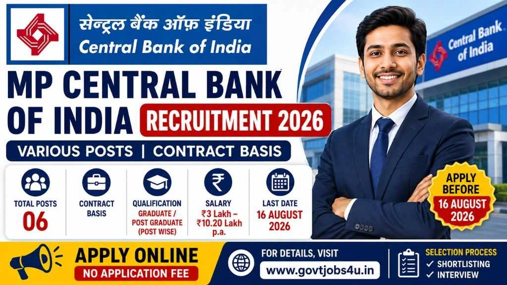 MP Central Bank of India Recruitment 2026