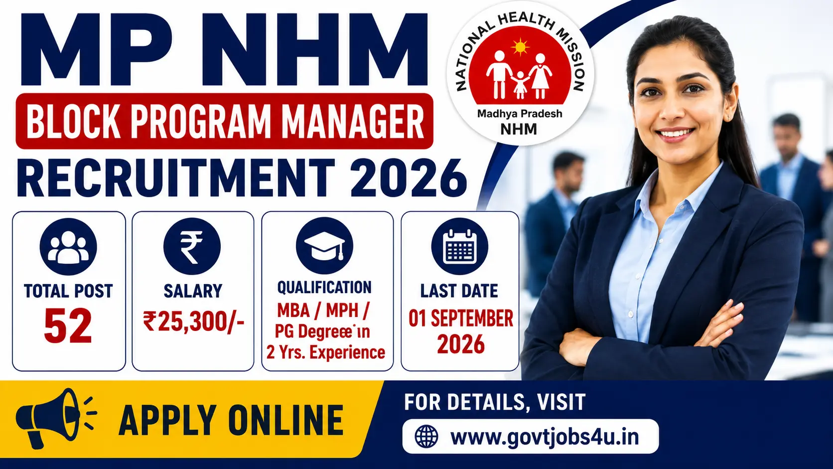 MP NHM Block Program Manager Recruitment 2026