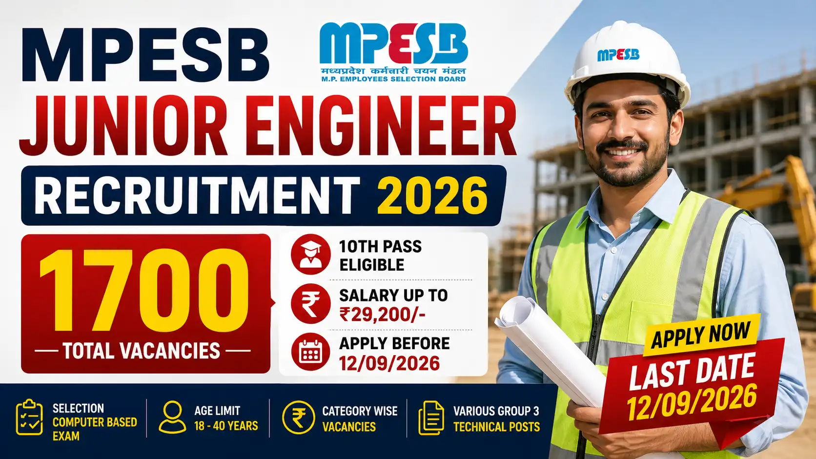 MPESB Junior Engineer Recruitment 2026