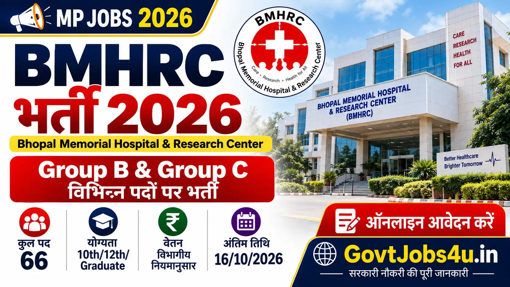 MP BMHRC Vacancy 2026
