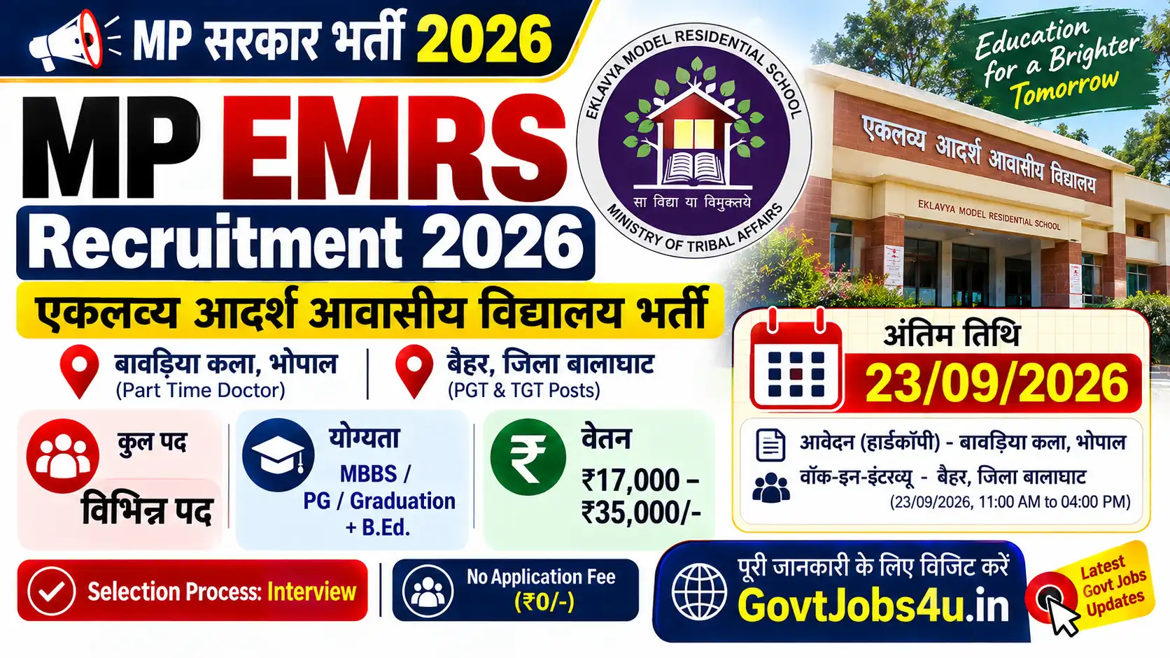 MP EMRS Vacancy 2026