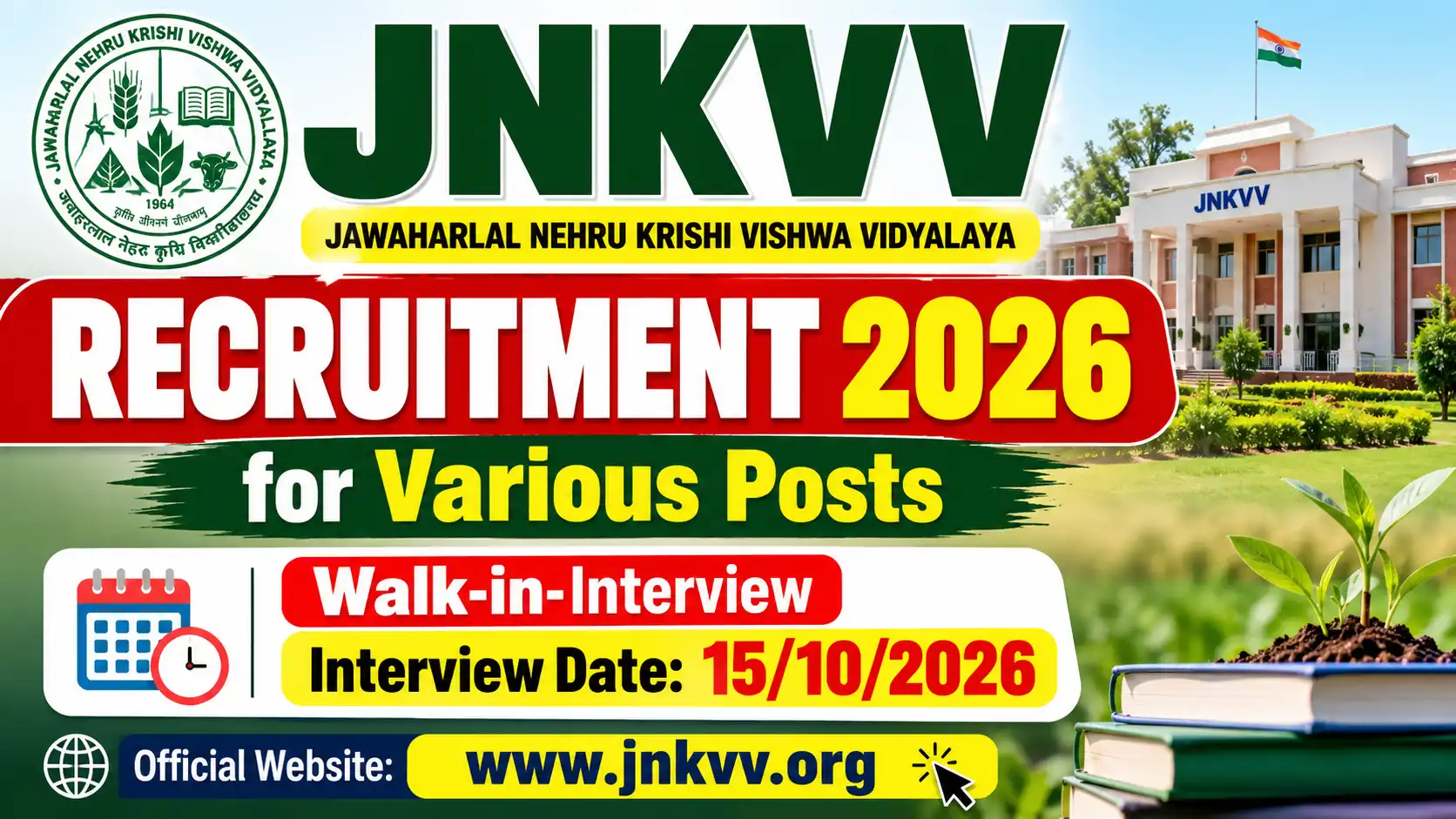 JNKVV Recruitment 2026