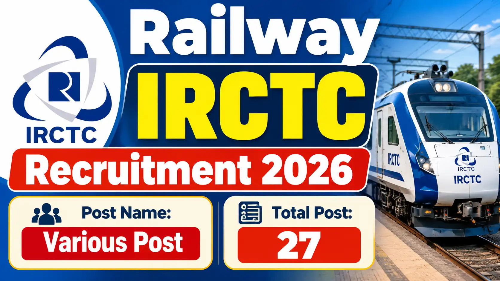 Railway IRCTC Recruitment 2026
